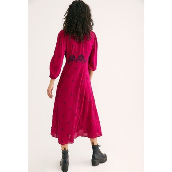 Free People Embroidered Fable midi dress - Picture 4 of 12